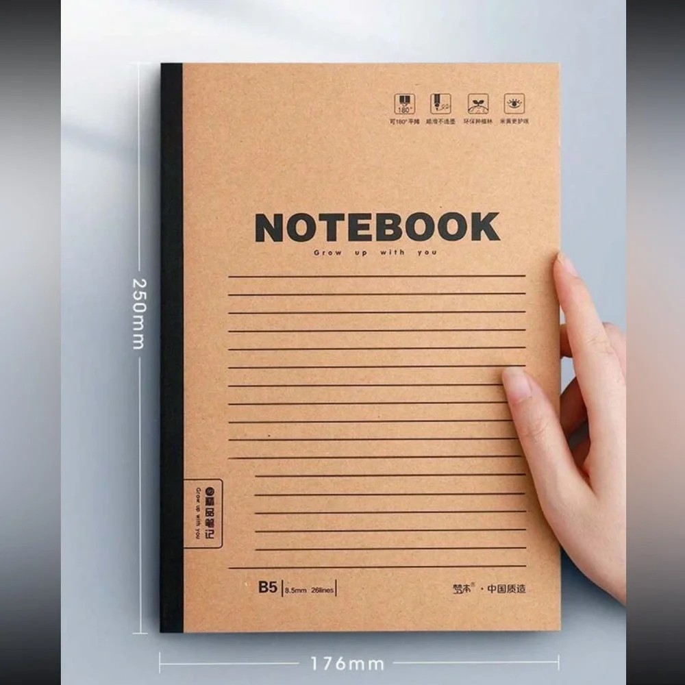 College Ruled B5 Notebook Composition Notebook 100 Pages
